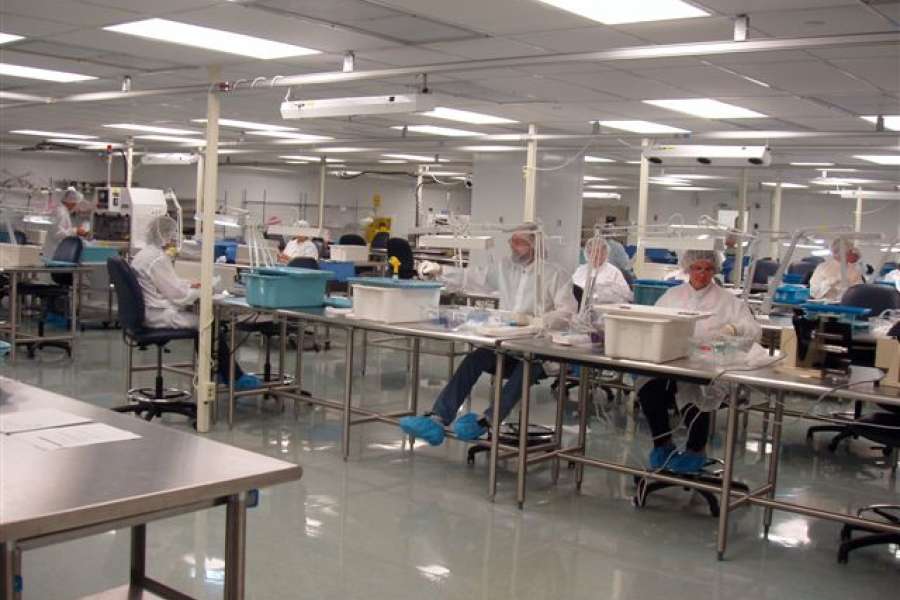 Modular GMP Room Assembly Area