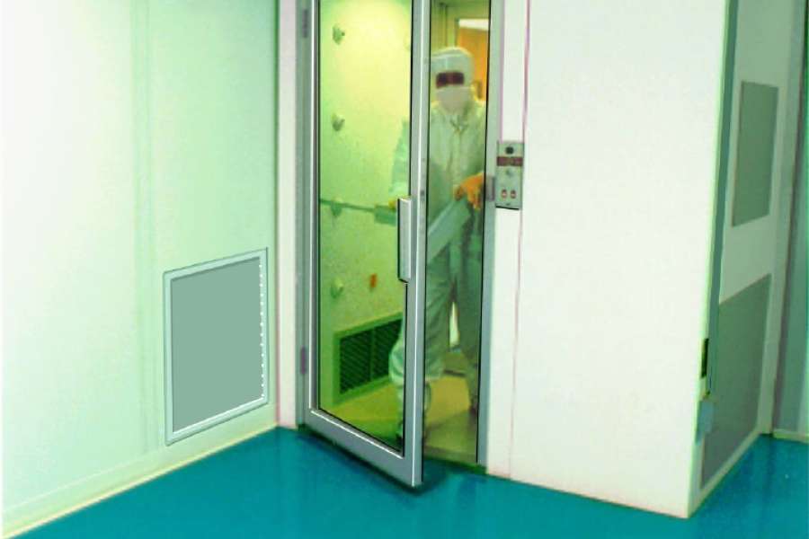 Clean room wall air shower