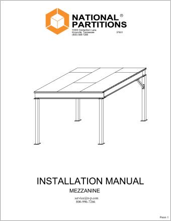 Mezzanine Install