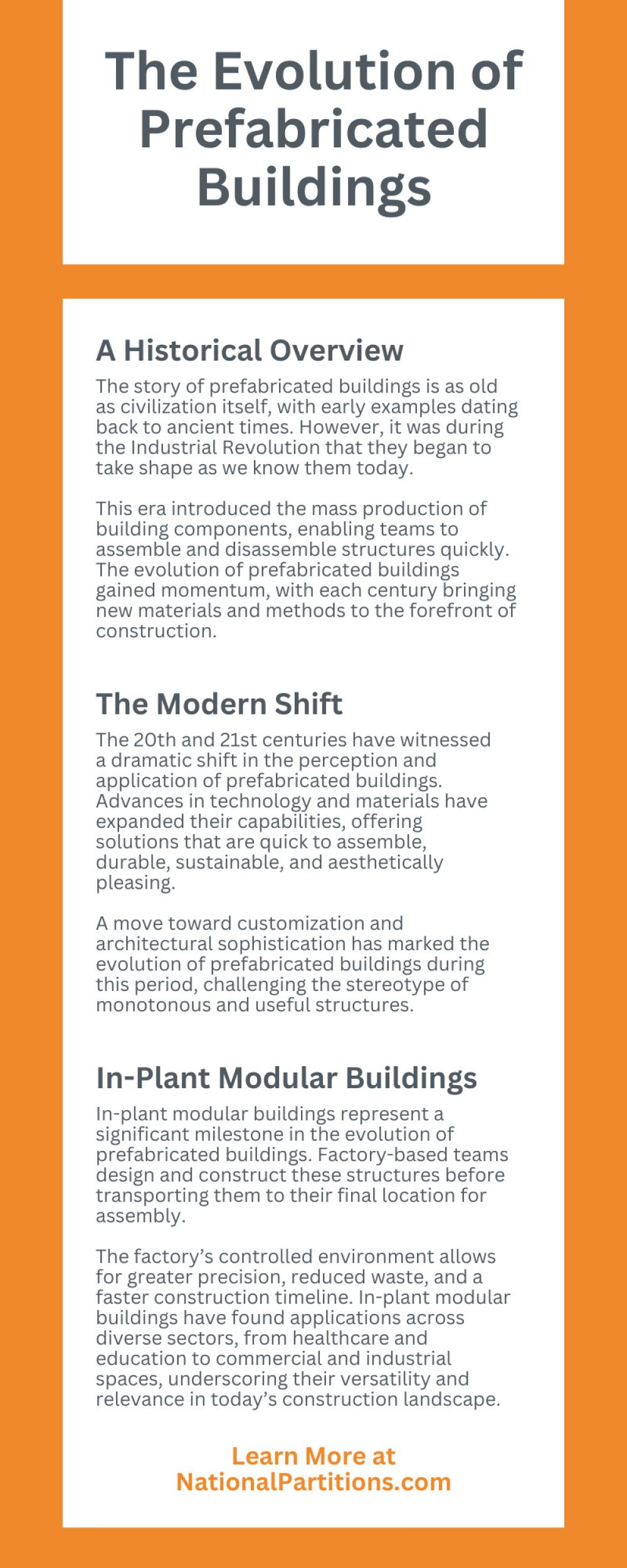 National Partitions 287568 prefabricated buildings evolution infographic1