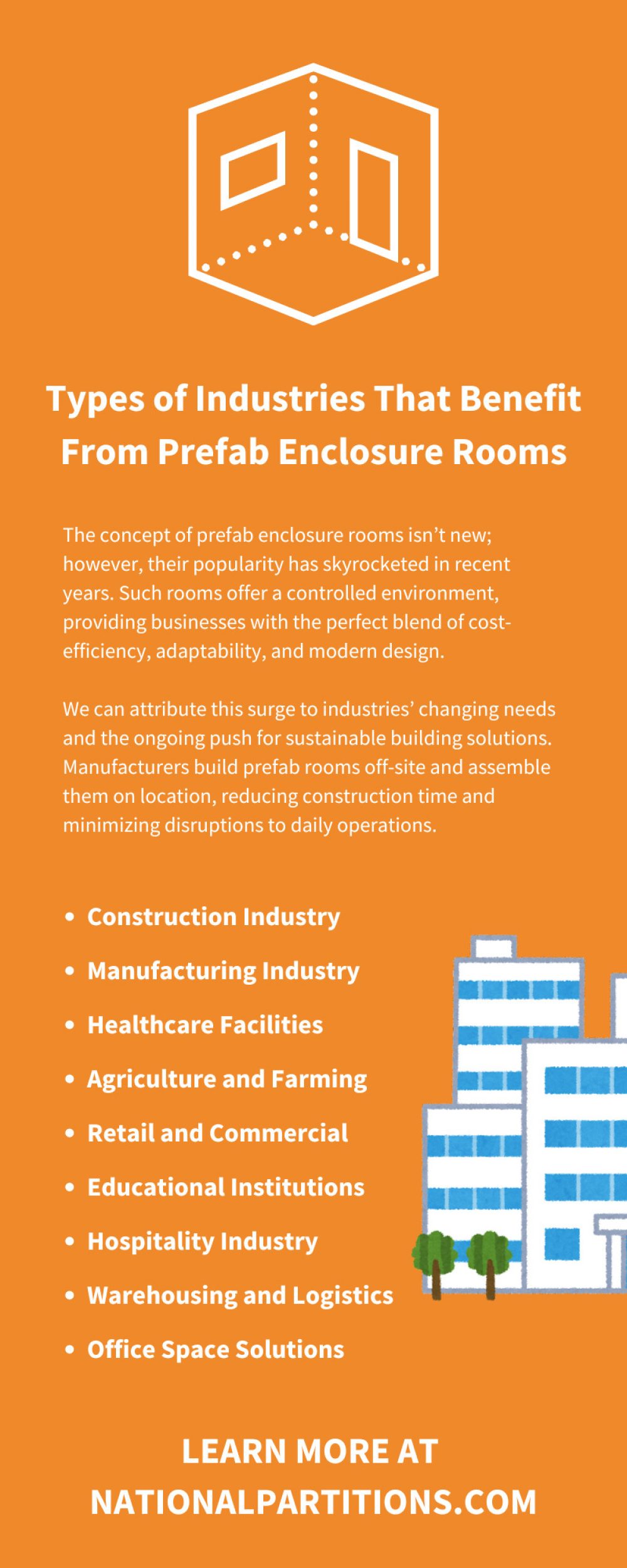 National Partitions 302769 prefab enclosure rooms infographic1